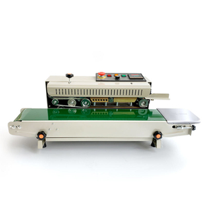 FR-770 Industrial Automatic Vertical Plastic Bag Food Heat Sealer Continuous Stainless Steel Sealing Machine